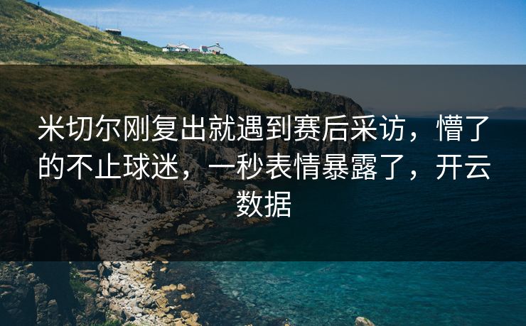 米切尔刚复出就遇到赛后采访，懵了的不止球迷，一秒表情暴露了，开云数据